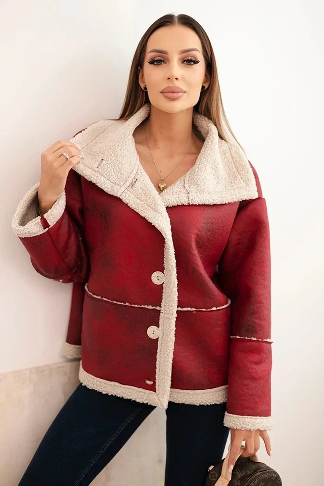 Moteriška Plus Size striukė, smėlio spalvos