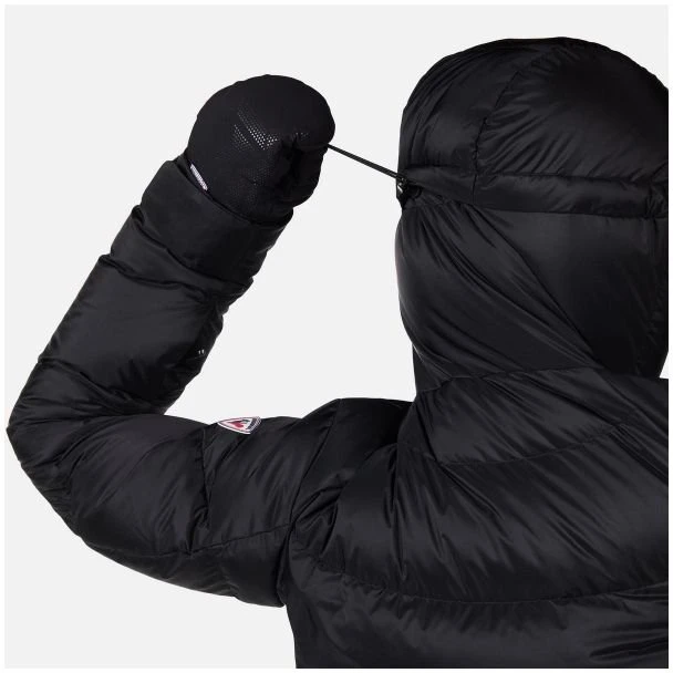 Moteriška pūkinė striukė Rossignol Daille Down 10 000/20 000, juoda