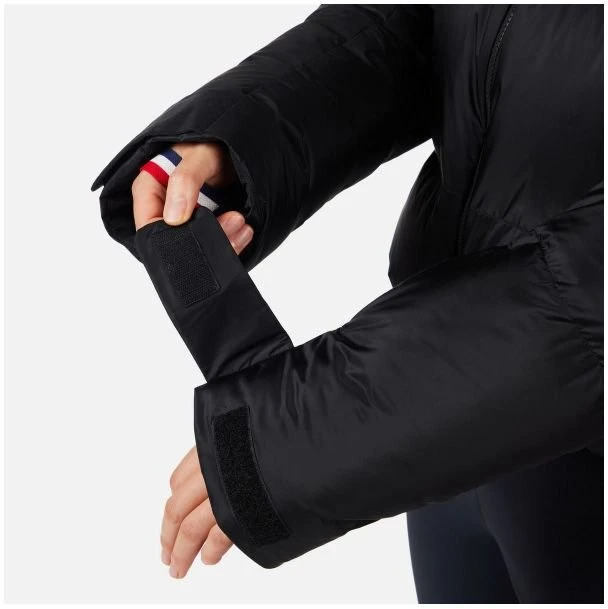 Moteriška pūkinė striukė Rossignol Daille Down 10 000/20 000, juoda