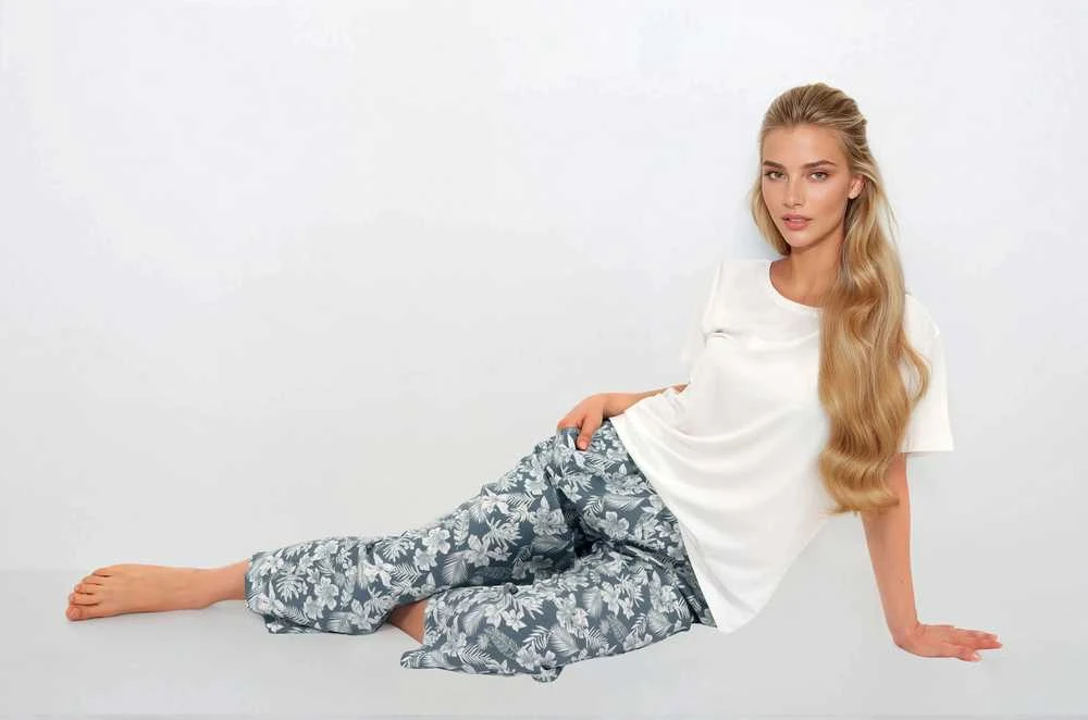 Moteriška rožinė pižama su šortais vasarai Casual Beauty