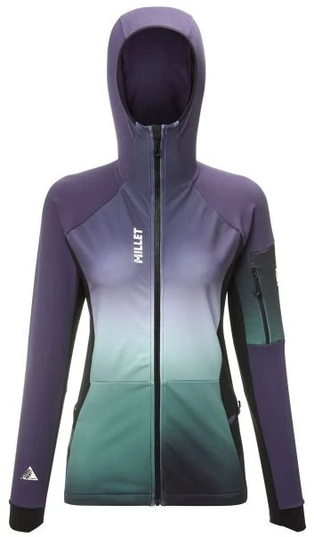 Moteriška slidinėjimo striukė Millet Pierra Ment Hoodie, violetinė