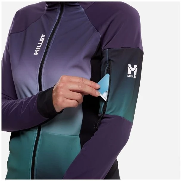 Moteriška slidinėjimo striukė Millet Pierra Ment Hoodie, violetinė