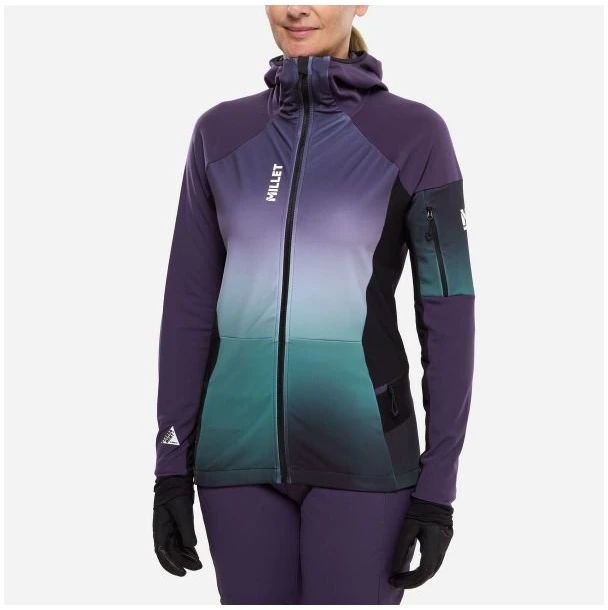 Moteriška slidinėjimo striukė Millet Pierra Ment Hoodie, violetinė