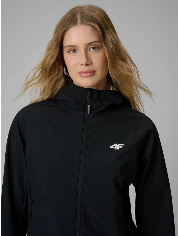 Moteriška softshell striukė 4F, juoda