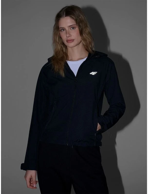 Moteriška softshell striukė 4F, juoda