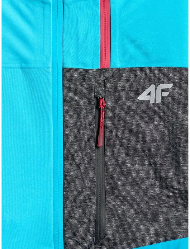 Moteriška softshell striukė 4F PRO su NeoDry membrana, juoda ir mėlyna