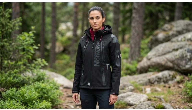 Moteriška softshell striukė Geographical Norway Tislande, juoda