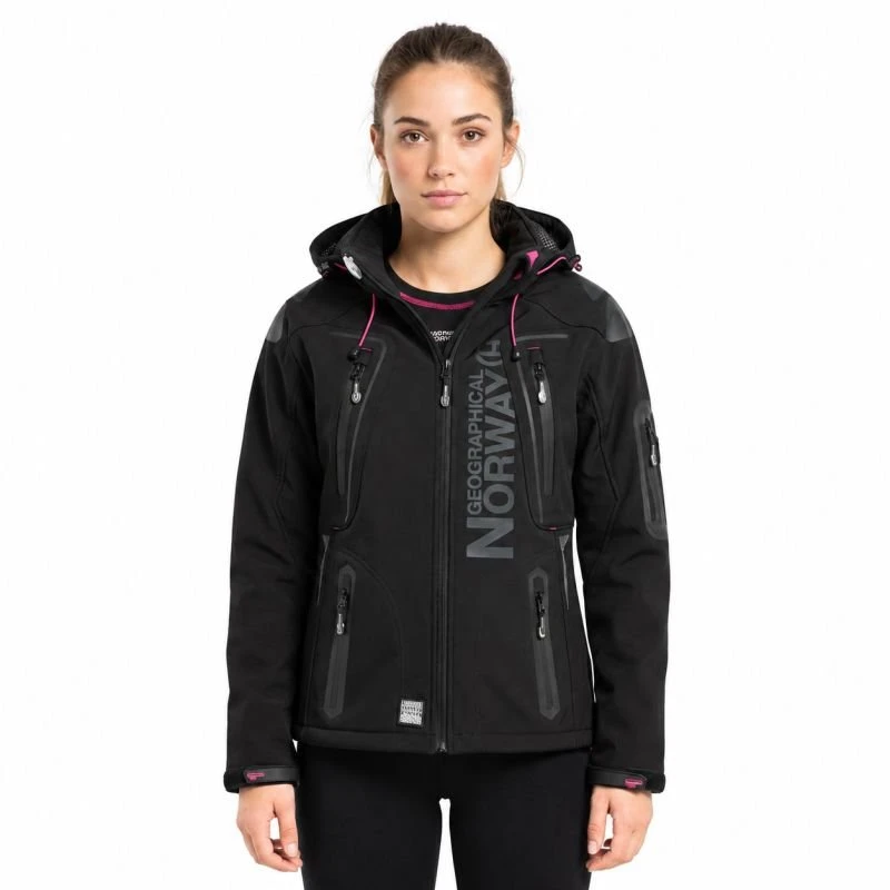 Moteriška softshell striukė Geographical Norway Tislande, juoda
