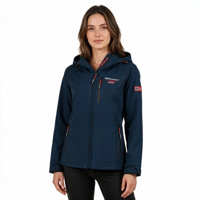 Moteriška softshell striukė Geographical Norway Tacer, tamsiai mėlyna