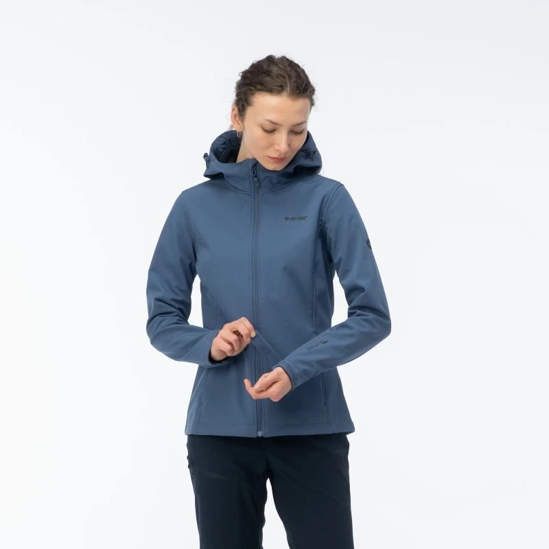 hitec Moteriška softshell striukė su reguliuojamu gobtuvu Hi-Tec