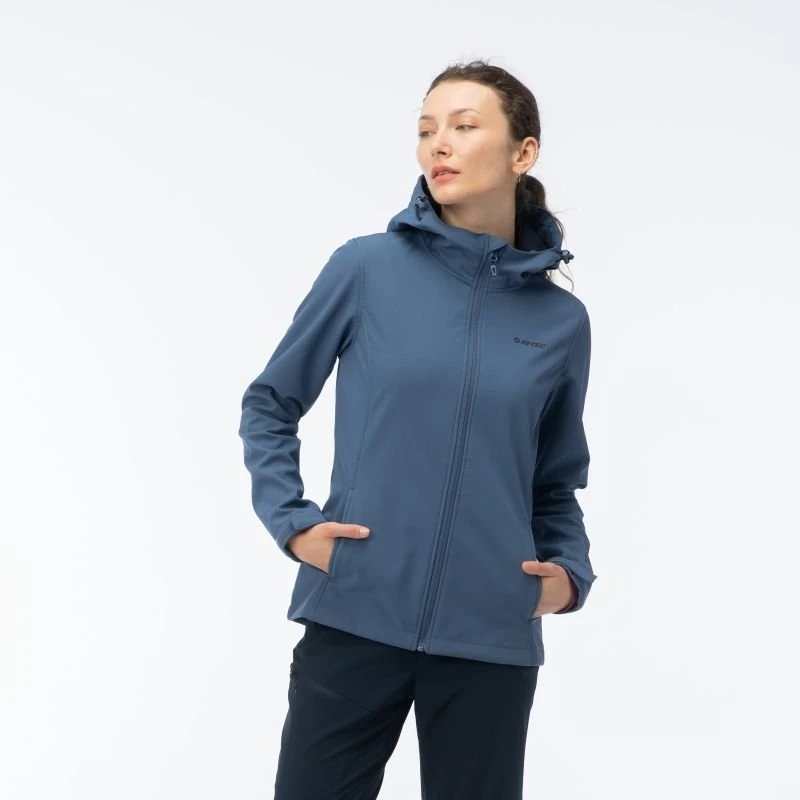 hitec Moteriška softshell striukė su reguliuojamu gobtuvu Hi-Tec