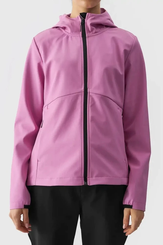 Moteriška striukė 4F Softshell membrana 5000 4F Rožinė