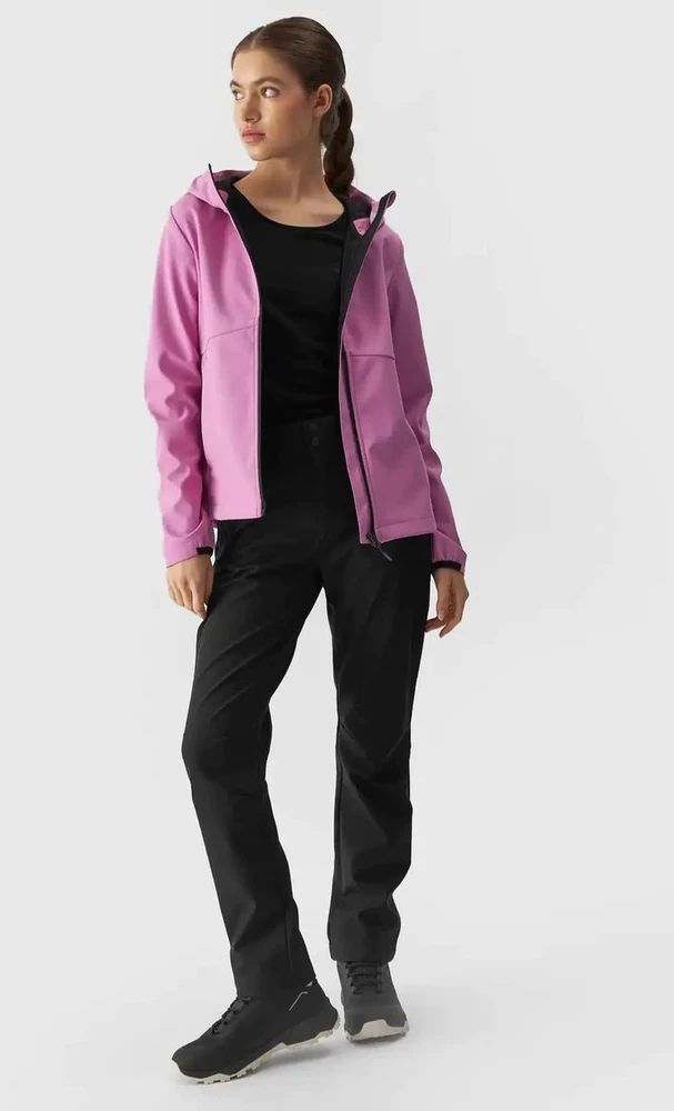 Moteriška striukė 4F Softshell membrana 5000 4F Rožinė