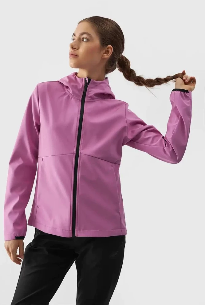 Moteriška striukė 4F Softshell membrana 5000 4F Rožinė