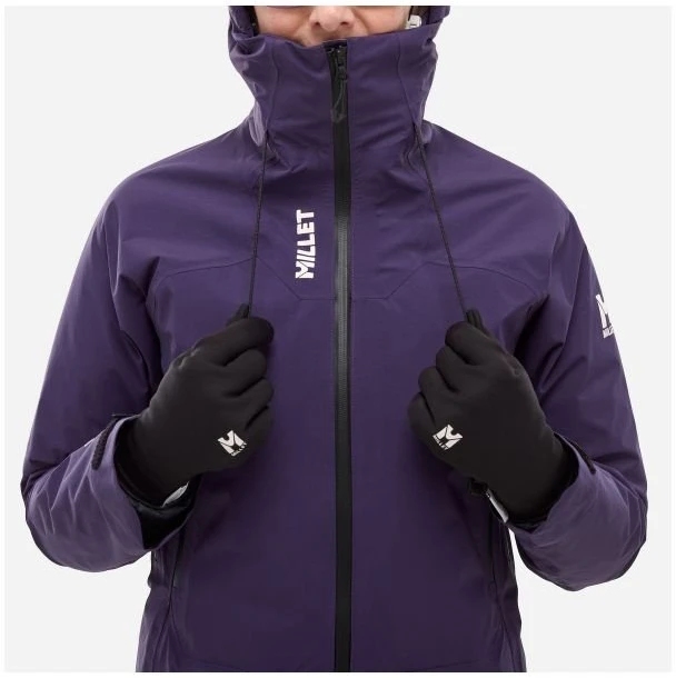 Moteriška striukė su GORE-TEX membrana Millet Kamet GTX, violetinė