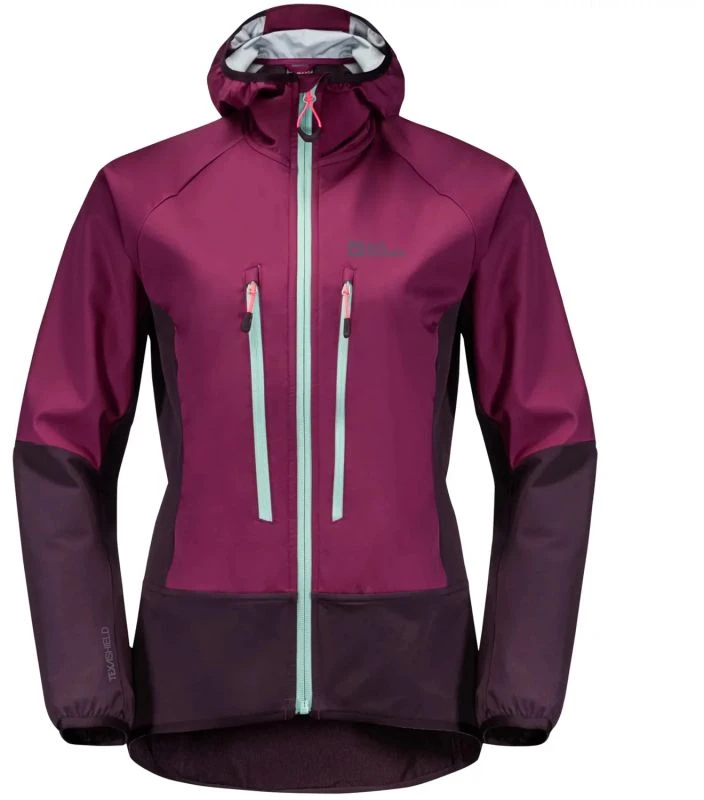 Moteriška striukė su reguliuojamu gobtuvu Jack Wolfskin Alpspitze