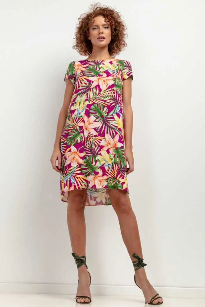 Moteriška suknelė iš viskozės iki kelių Tessita
