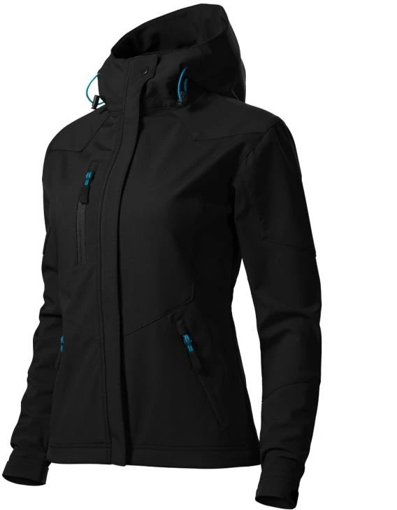Moteriška turistinė striukė Malfini Softshell Nano, juoda