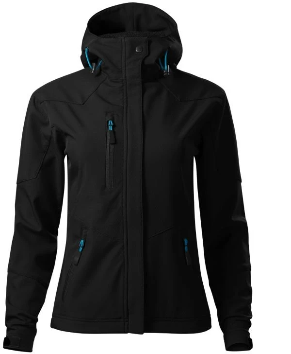 Moteriška turistinė striukė Malfini Softshell Nano, juoda