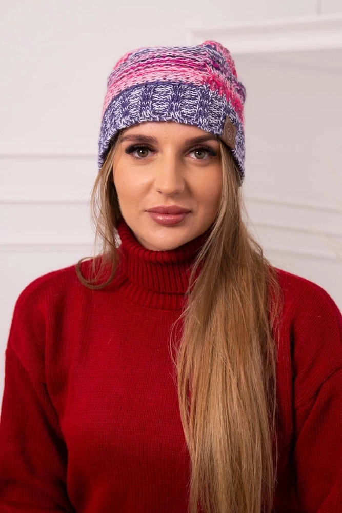 Moteriška žieminė kepurė Monika, rožinės spalvos