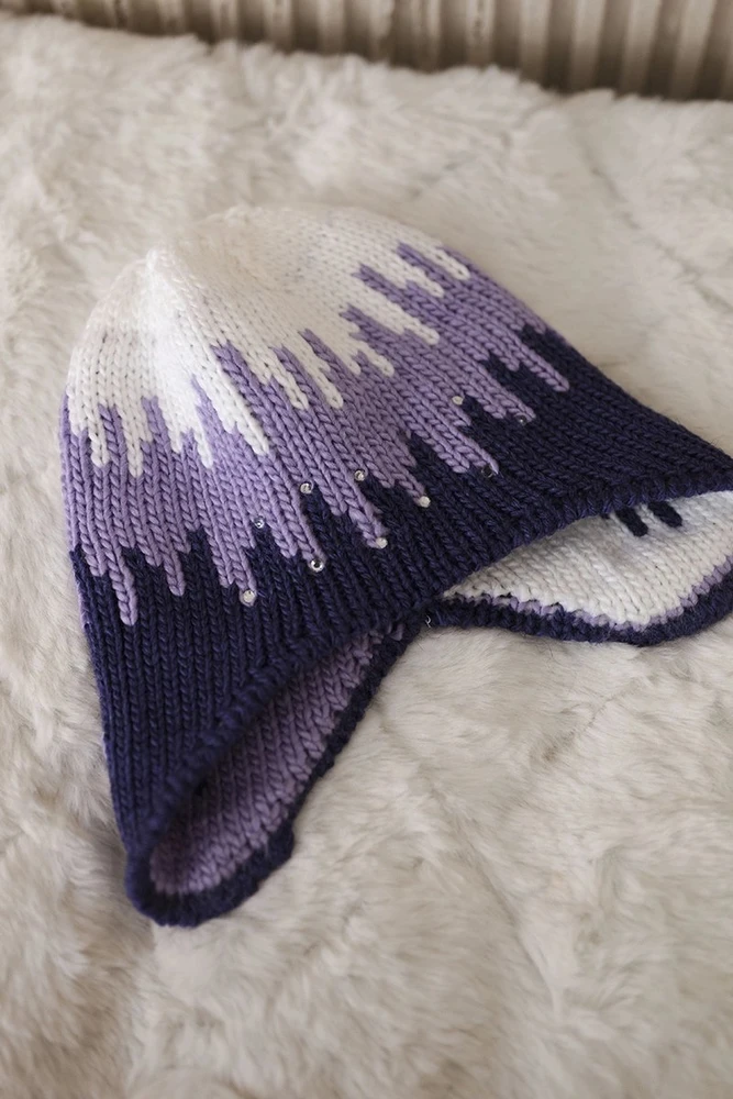 Moteriška žieminė kepurė Nikol K405, violetinės spalvos
