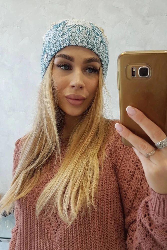 Moteriška žieminė kepurė su fliso pamušalu Dolores, kivių žalios spalvos