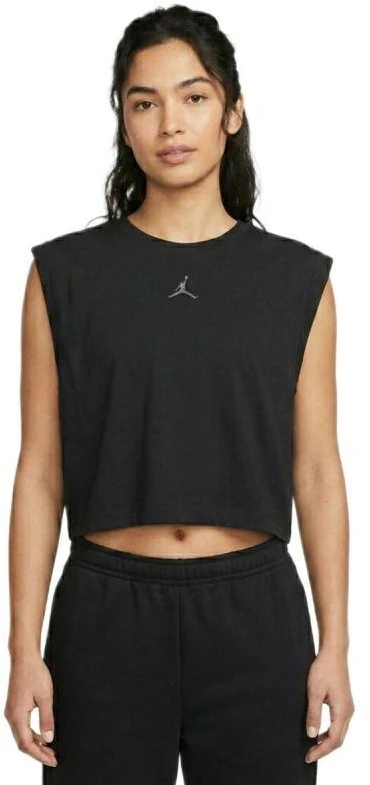 Moteriškas Air Jordan Sportinis Topas be rankovių Juoda/Tamsiai pilka - DQ4394-010