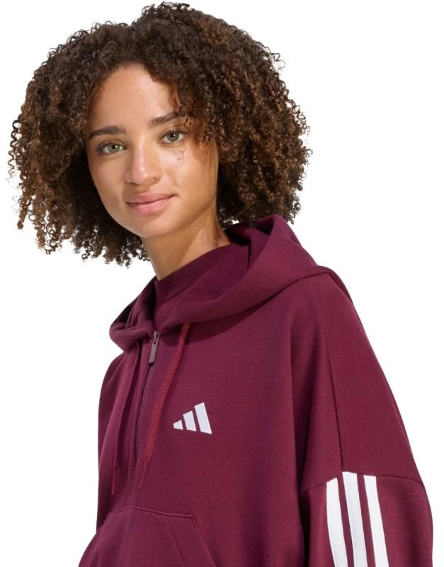 Moteriškas džemperis adidas Essentials 3-Stripes, bordo