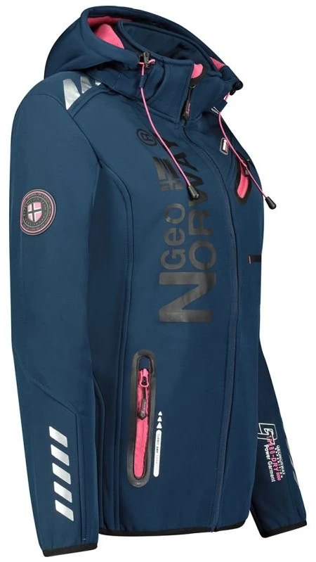 Moteriškas džemperis Geographical Norway, tamsiai mėlynas ir rožinis