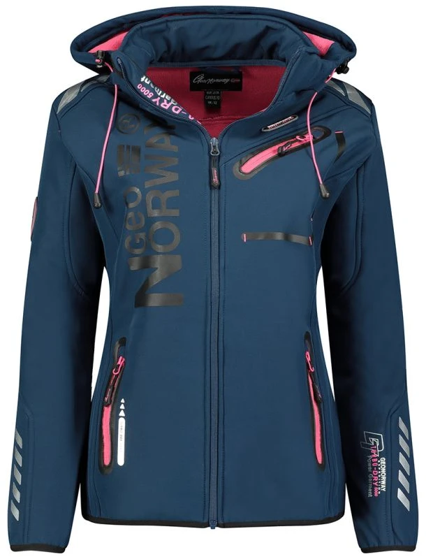 Moteriškas džemperis Geographical Norway, tamsiai mėlynas ir rožinis