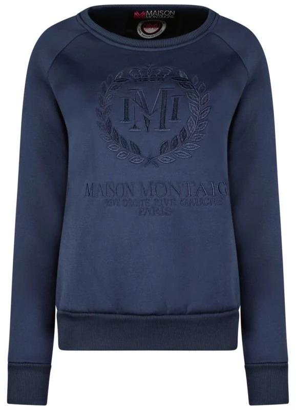 Moteriškas džemperis Maison Montaigne, tamsiai mėlynas