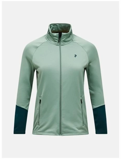 Moteriškas džemperis Peak Performance Rider Essentials Midlayer Zip Jacket, žalias