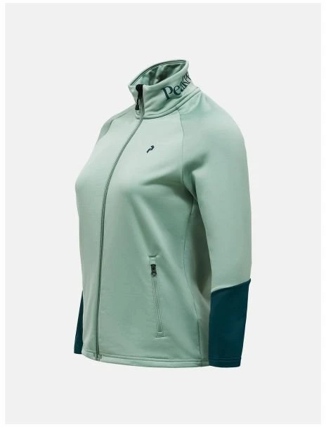 Moteriškas džemperis Peak Performance Rider Essentials Midlayer Zip Jacket, žalias