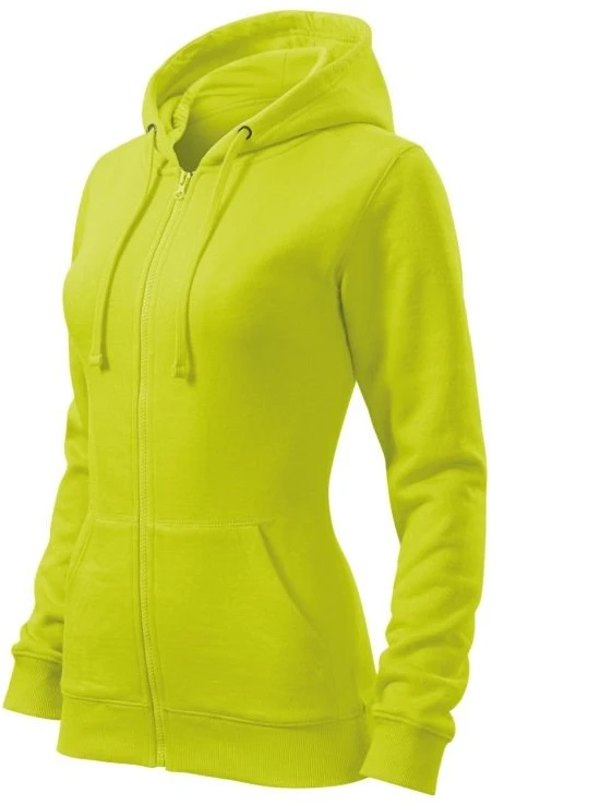 Moteriškas džemperis su gobtuvu Malfini Trendy Zipper, salotinis