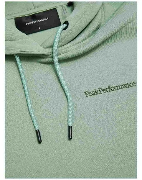Moteriškas džemperis su gobtuvu Peak Performance Original Small Logo, žalias
