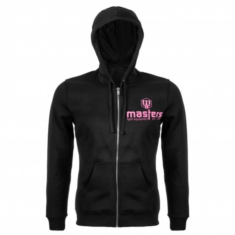 Moteriškas džemperis su užtrauktuku Masters Basic, juodas