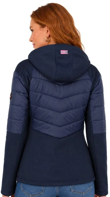 Moteriškas flisinis džemperis Geographical Norway Trendy, tamsiai mėlynas