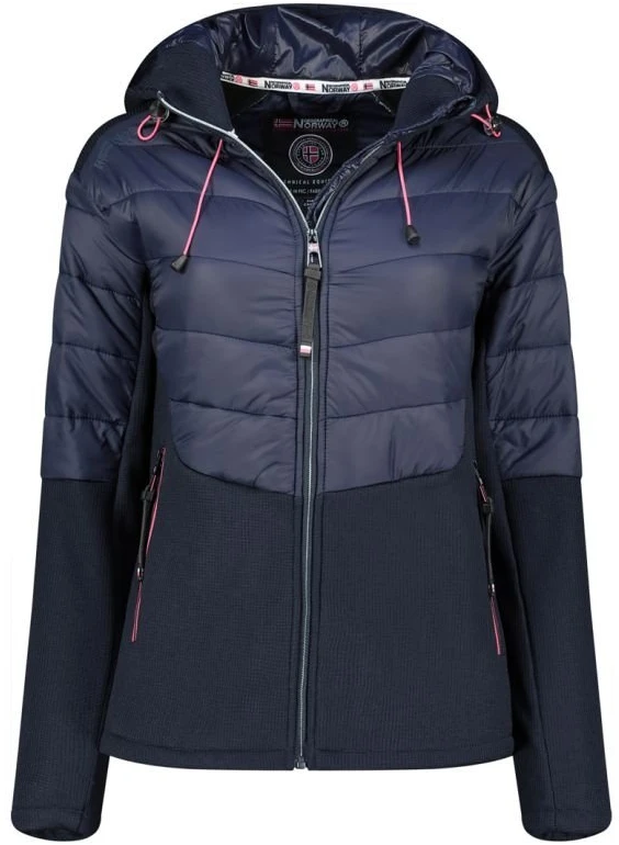 Moteriškas flisinis džemperis Geographical Norway Trendy, tamsiai mėlynas