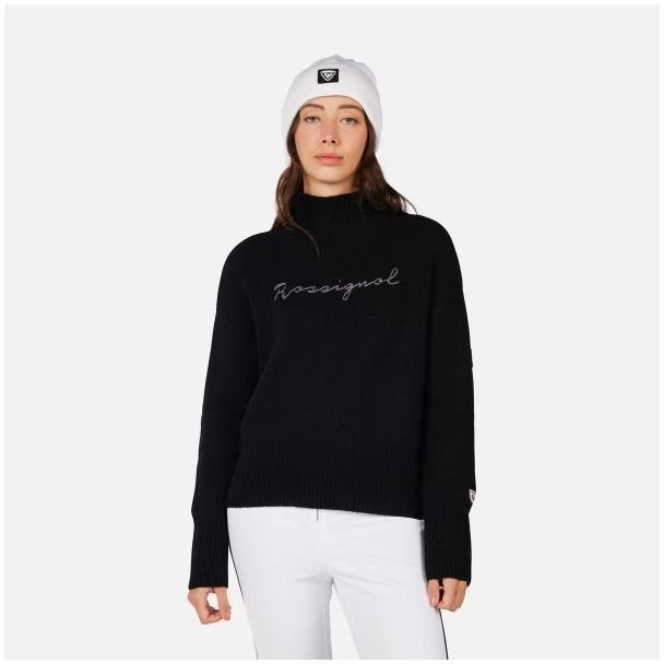 Moteriškas golfas Rossignol Signature, juodas