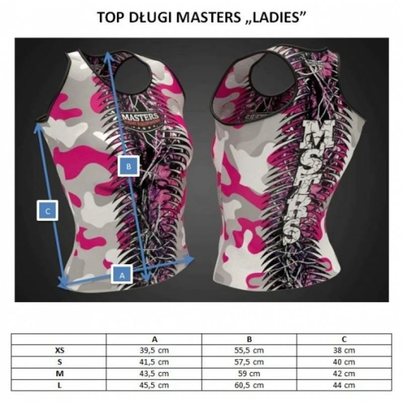 Moteriškas ilgas topas MASTERS
