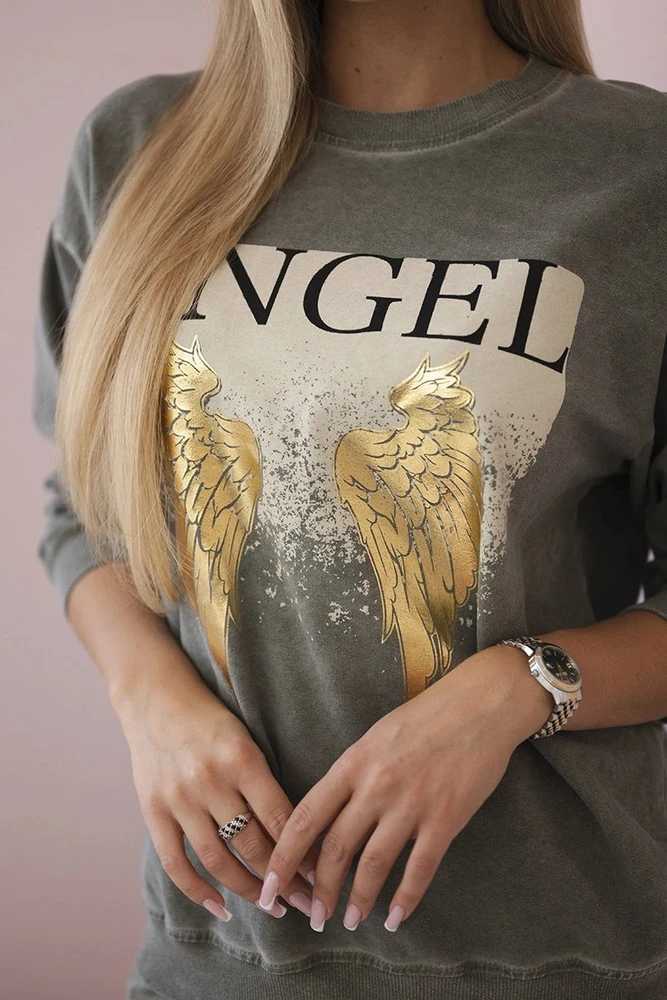 Moteriškas komplektas Angel, chaki spalvos