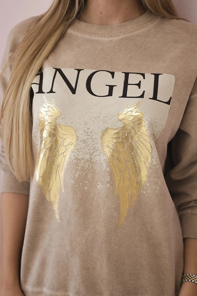 Moteriškas komplektas Angel, smėlio spalvos