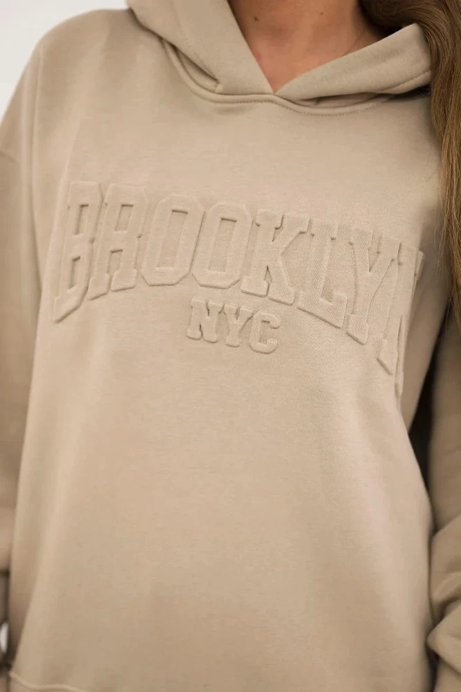 Moteriškas komplektas Brooklyn, šviesiai smėlio spalvos