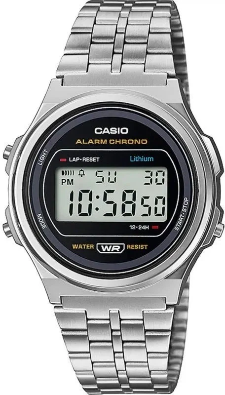 Moteriškas laikrodis CASIO A171WE-1AEF + DĖŽUTĖ