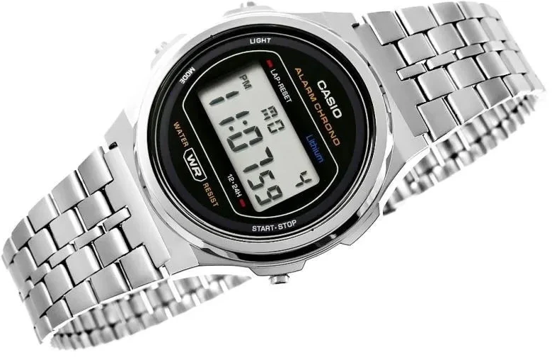 Moteriškas laikrodis CASIO A171WE-1AEF + DĖŽUTĖ