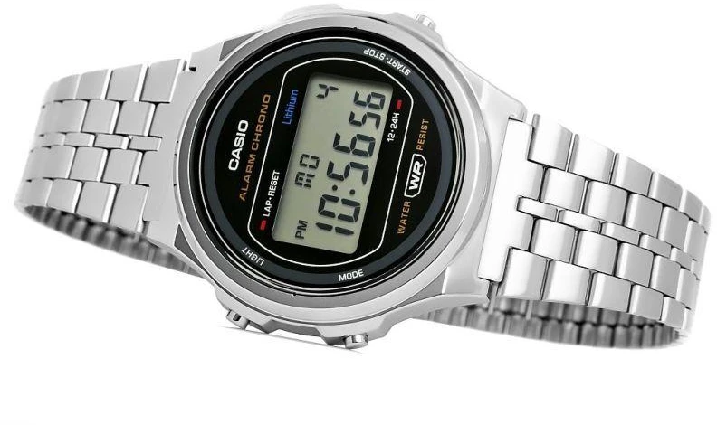 Moteriškas laikrodis CASIO A171WE-1AEF + DĖŽUTĖ