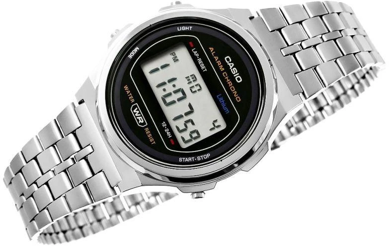 Moteriškas laikrodis CASIO A171WE-1AEF + DĖŽUTĖ