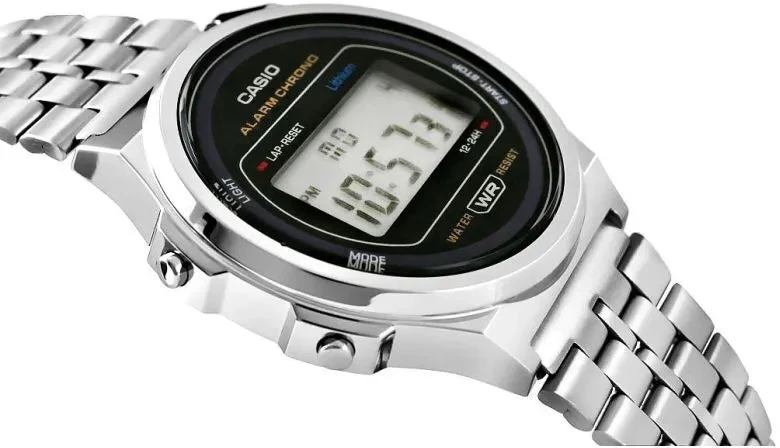 Moteriškas laikrodis CASIO A171WE-1AEF + DĖŽUTĖ