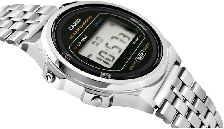 Moteriškas laikrodis CASIO A171WE-1AEF + DĖŽUTĖ