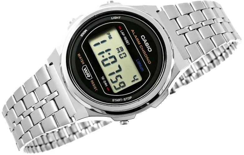 Moteriškas laikrodis CASIO A171WE-1AEF + DĖŽUTĖ